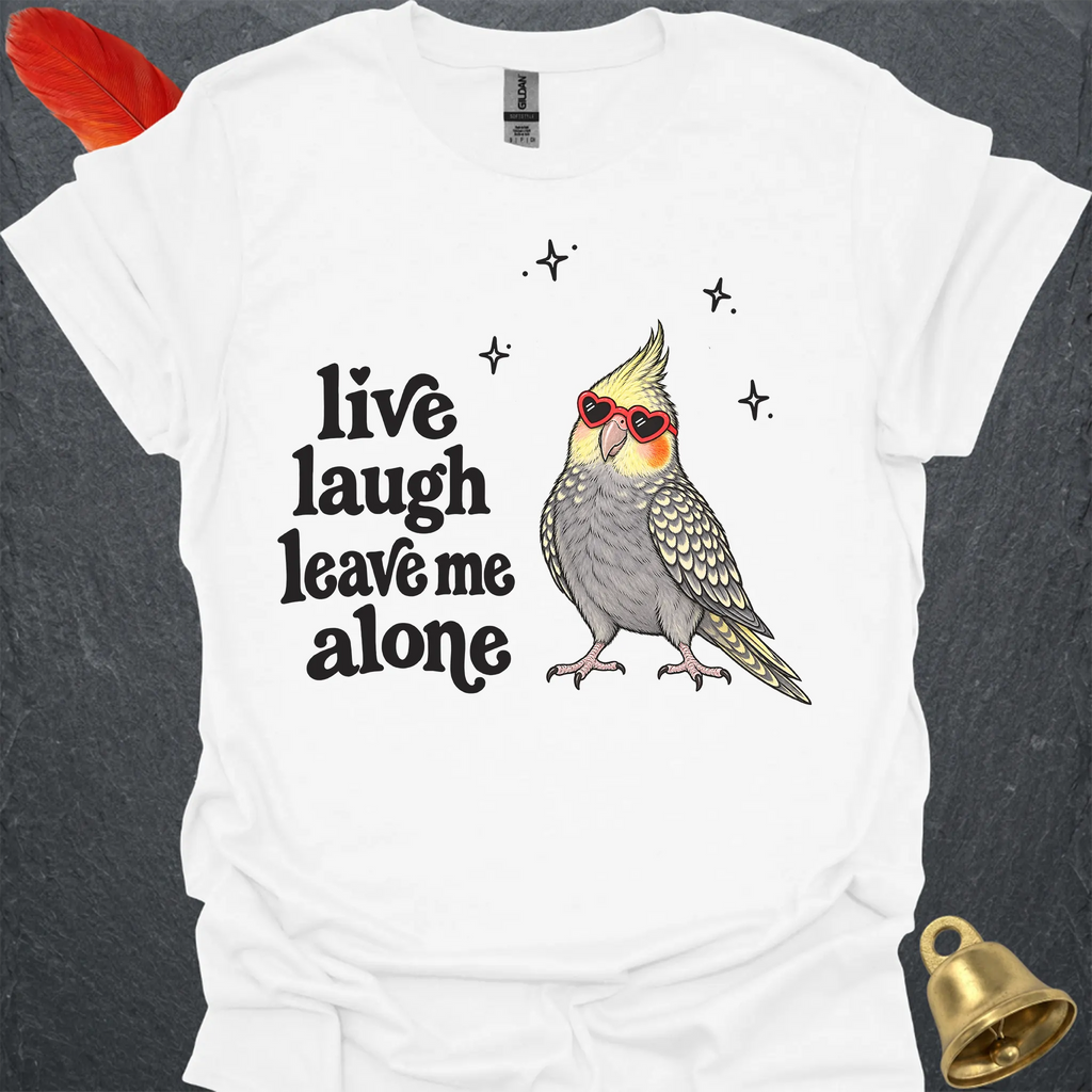 Pearl Cockatiel Live Laugh T-Shirt