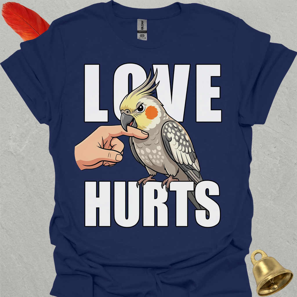 Pearl Cockatiel Love Hurts T-Shirt