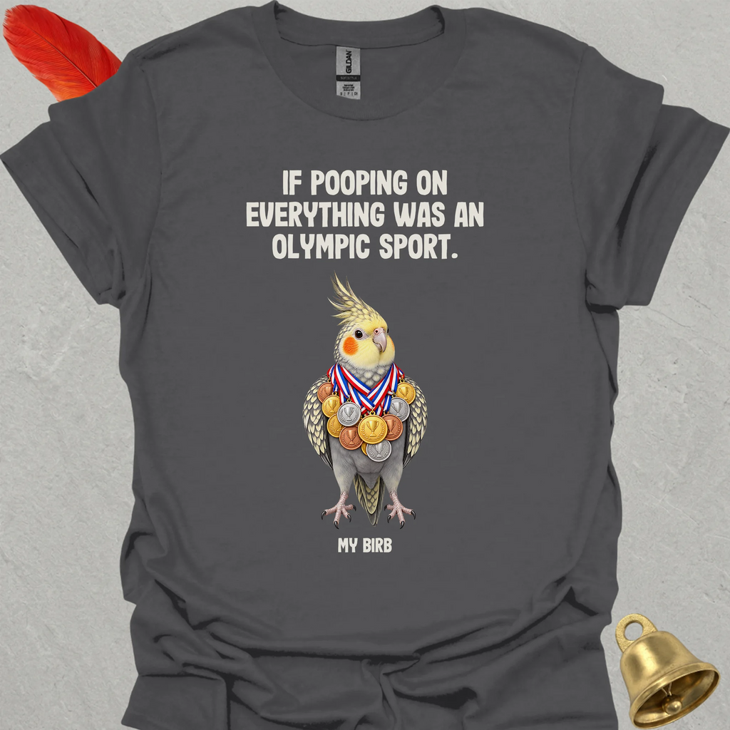 Pearl Cockatiel Olympic Pooper T-Shirt