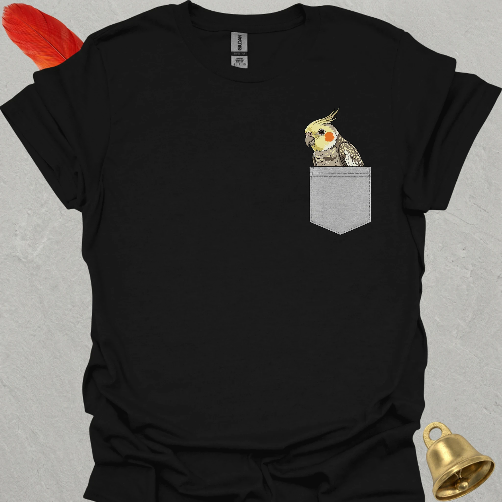 Pearl Cockatiel Pocket T-Shirt