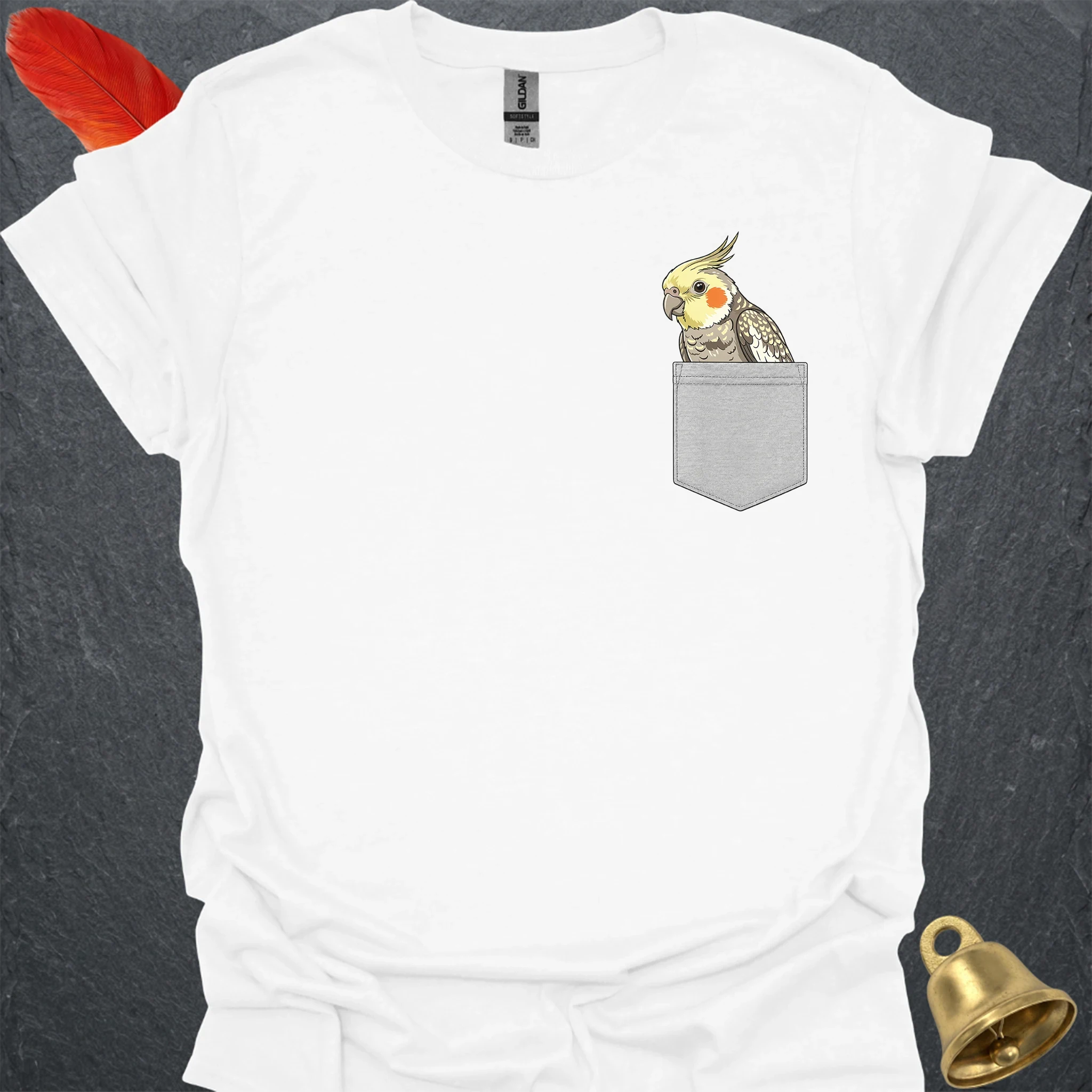 Pearl Cockatiel Pocket T-Shirt