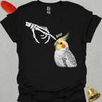Pearl Cockatiel Skeleton Boop T-Shirt