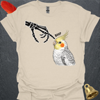 Pearl Cockatiel Skeleton Boop T-Shirt
