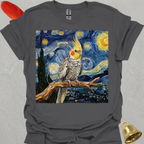 Pearl Cockatiel Starry Night T-Shirt