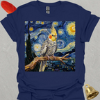 Pearl Cockatiel Starry Night T-Shirt