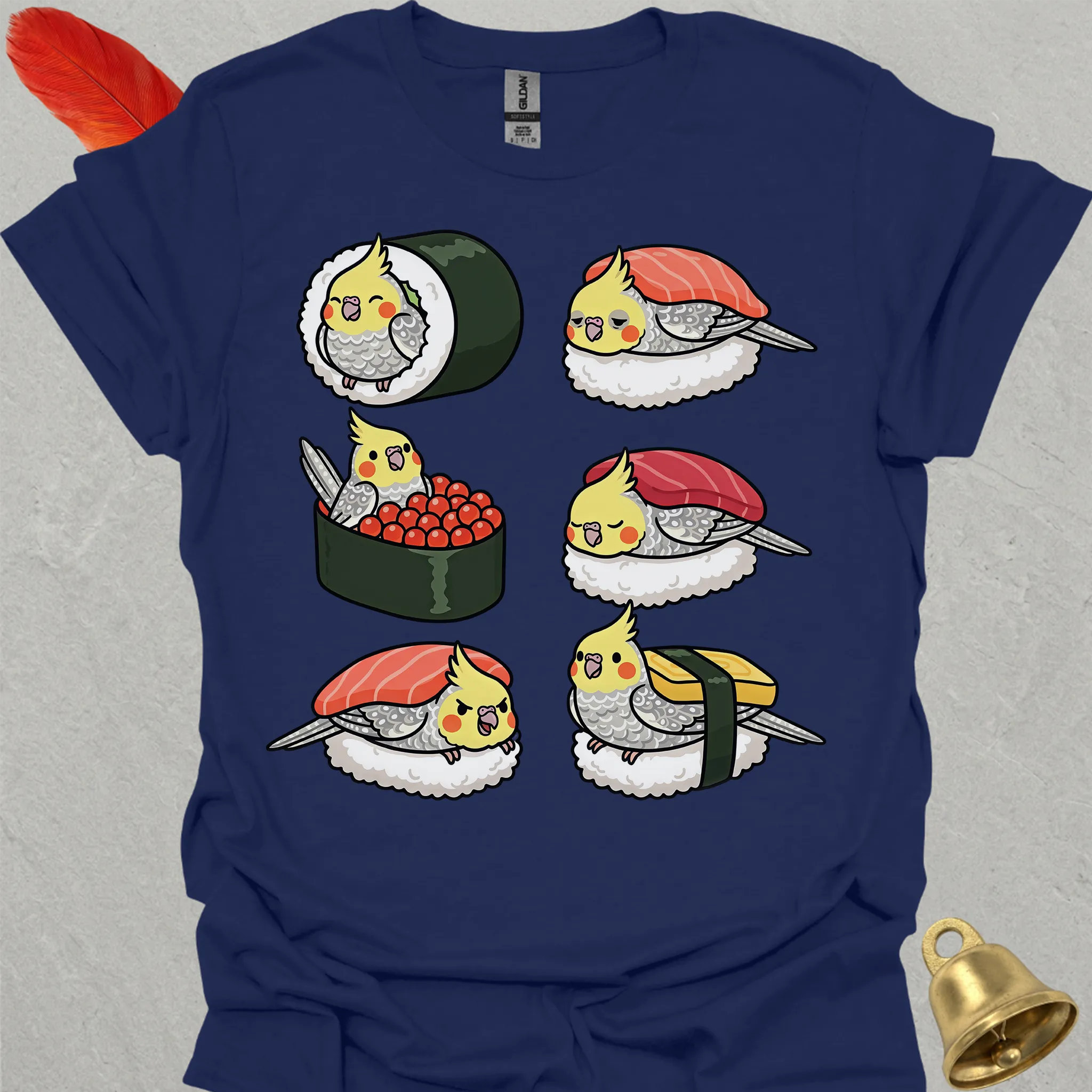 Pearl Cockatiel Sushi T-Shirt