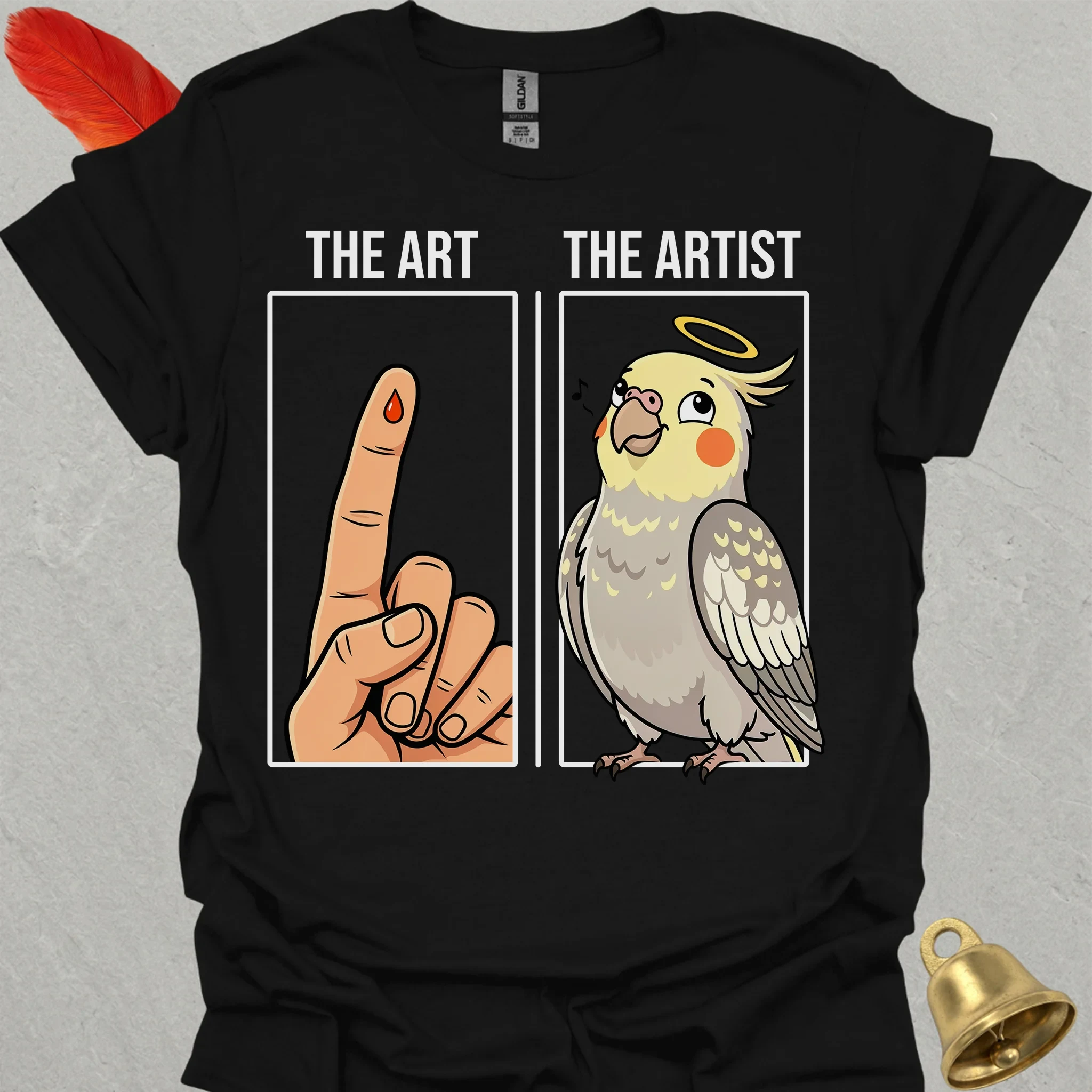 Pearl Cockatiel The Artist T-Shirt