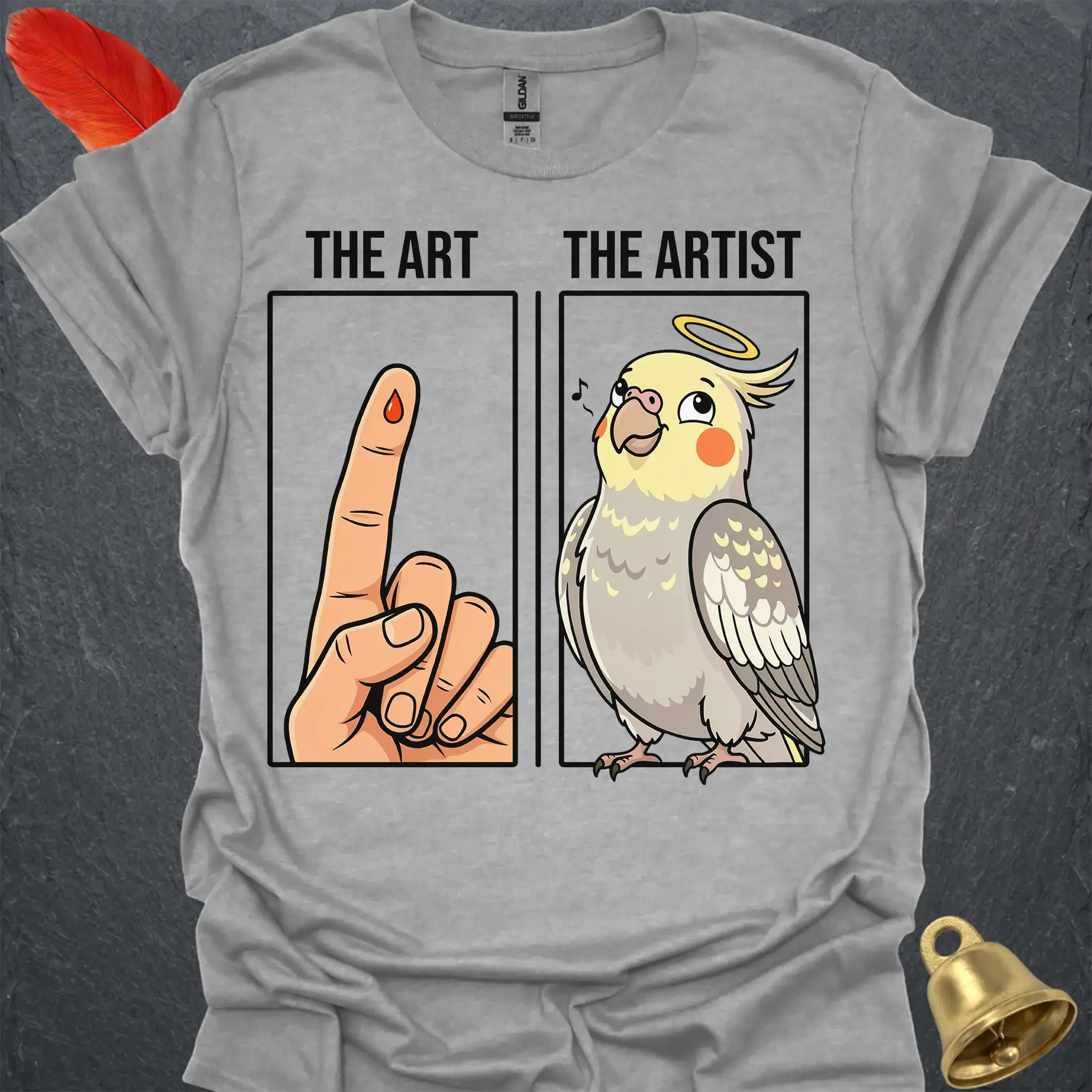 Pearl Cockatiel The Artist T-Shirt