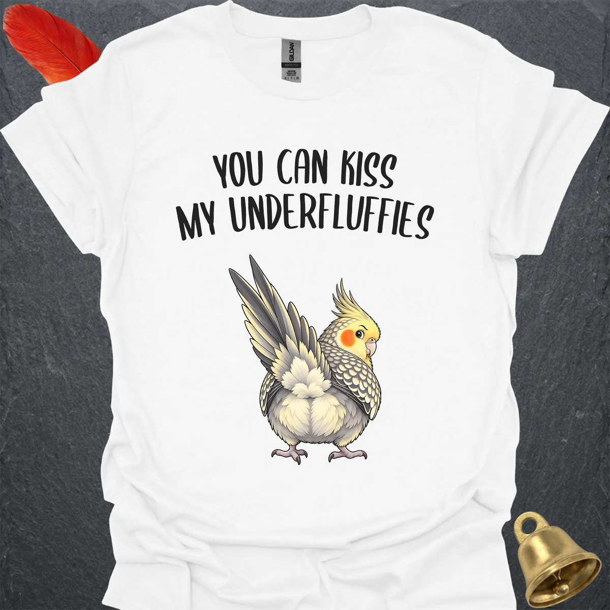 Pearl Cockatiel Underfluffies T-Shirt