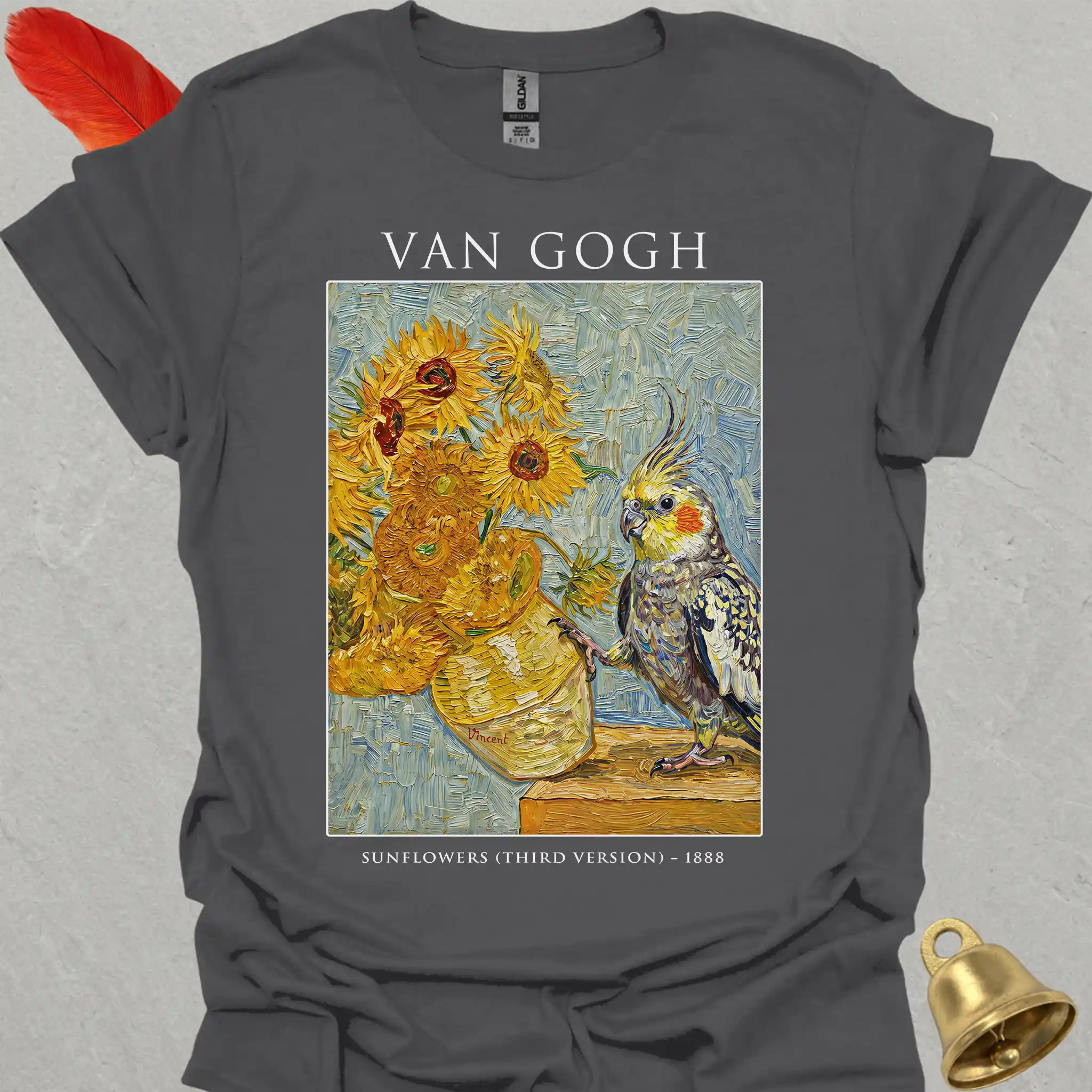 Pearl Cockatiel Van Gogh T-Shirt