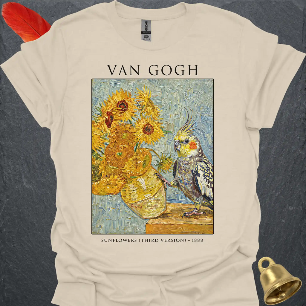 Pearl Cockatiel Van Gogh T-Shirt