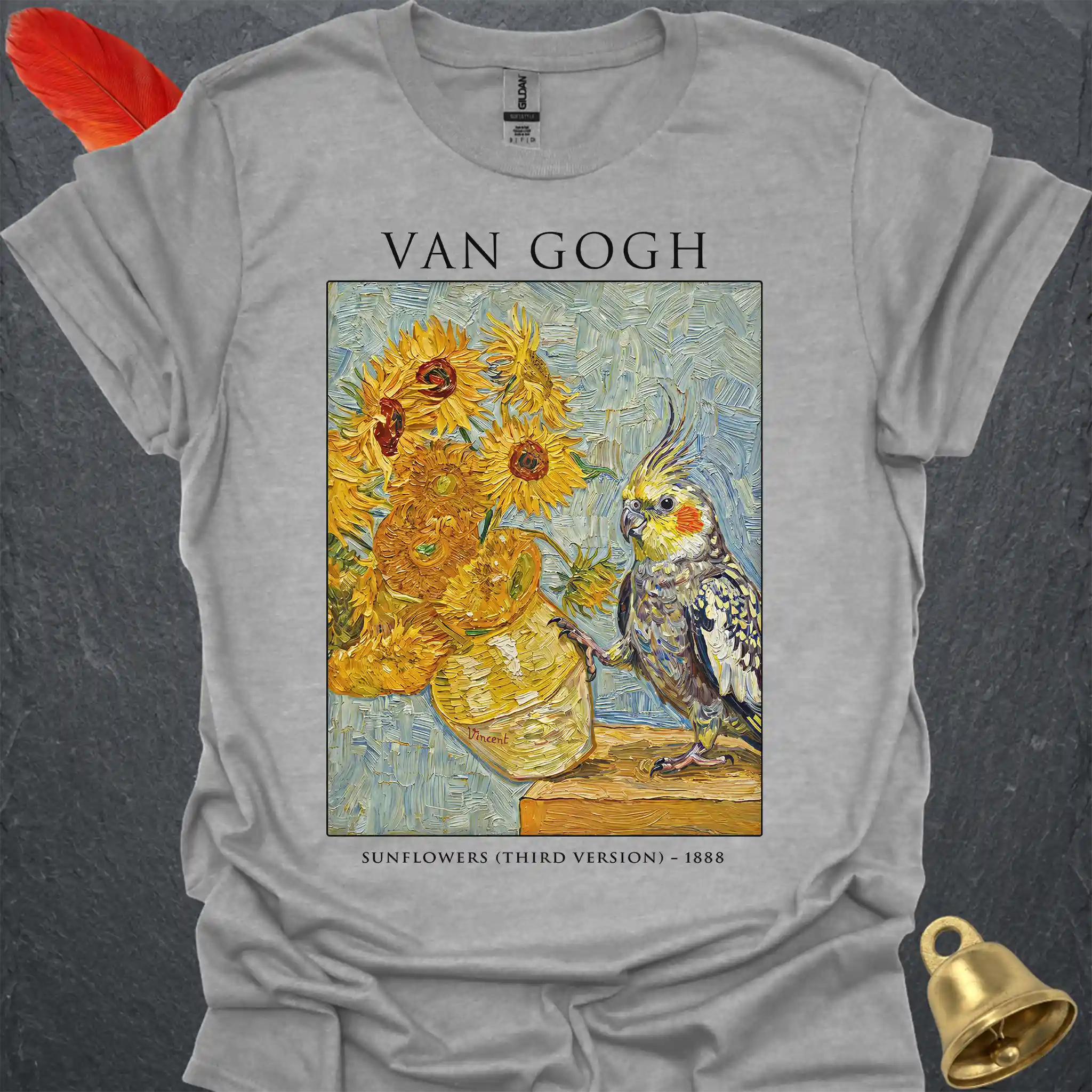 Pearl Cockatiel Van Gogh T-Shirt