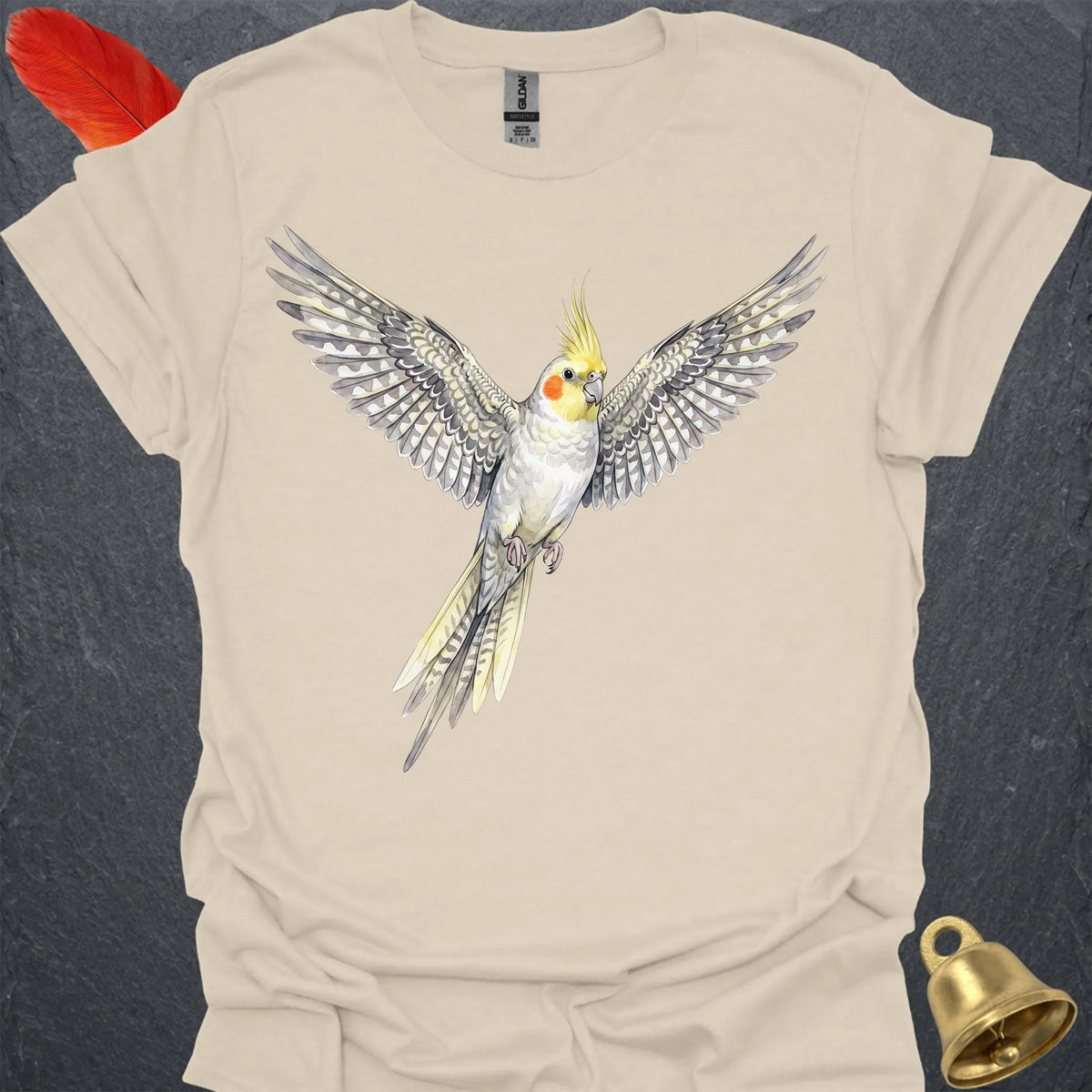 Pearl Cockatiel Watercolor T-Shirt