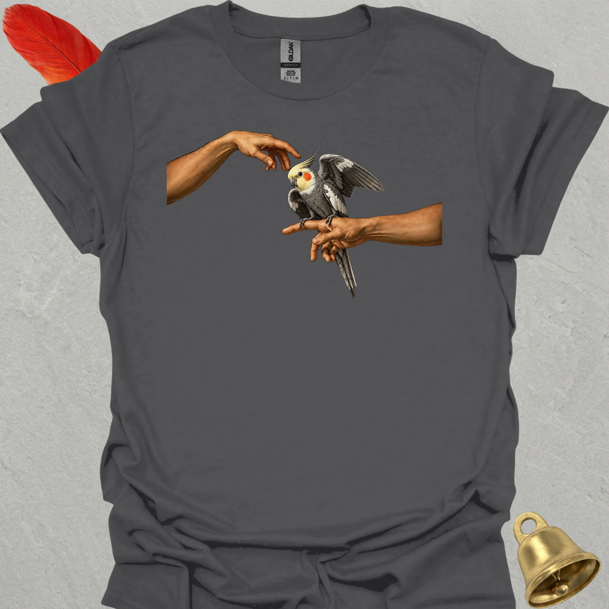 Pied Cockatiel Adam T-Shirt