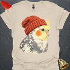 Pied Cockatiel Beanie T-Shirt