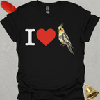 I Love Pied Cockatiel T-Shirt