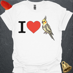 I Love Pied Cockatiel T-Shirt