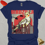 Pied Cockatiel Birdzilla T-Shirt
