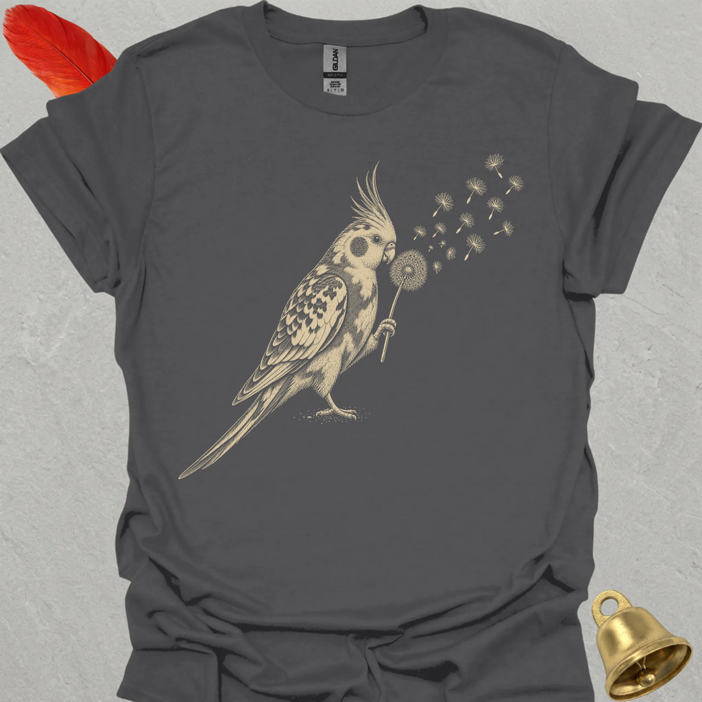 Pied Cockatiel Blowing Wishes T-Shirt