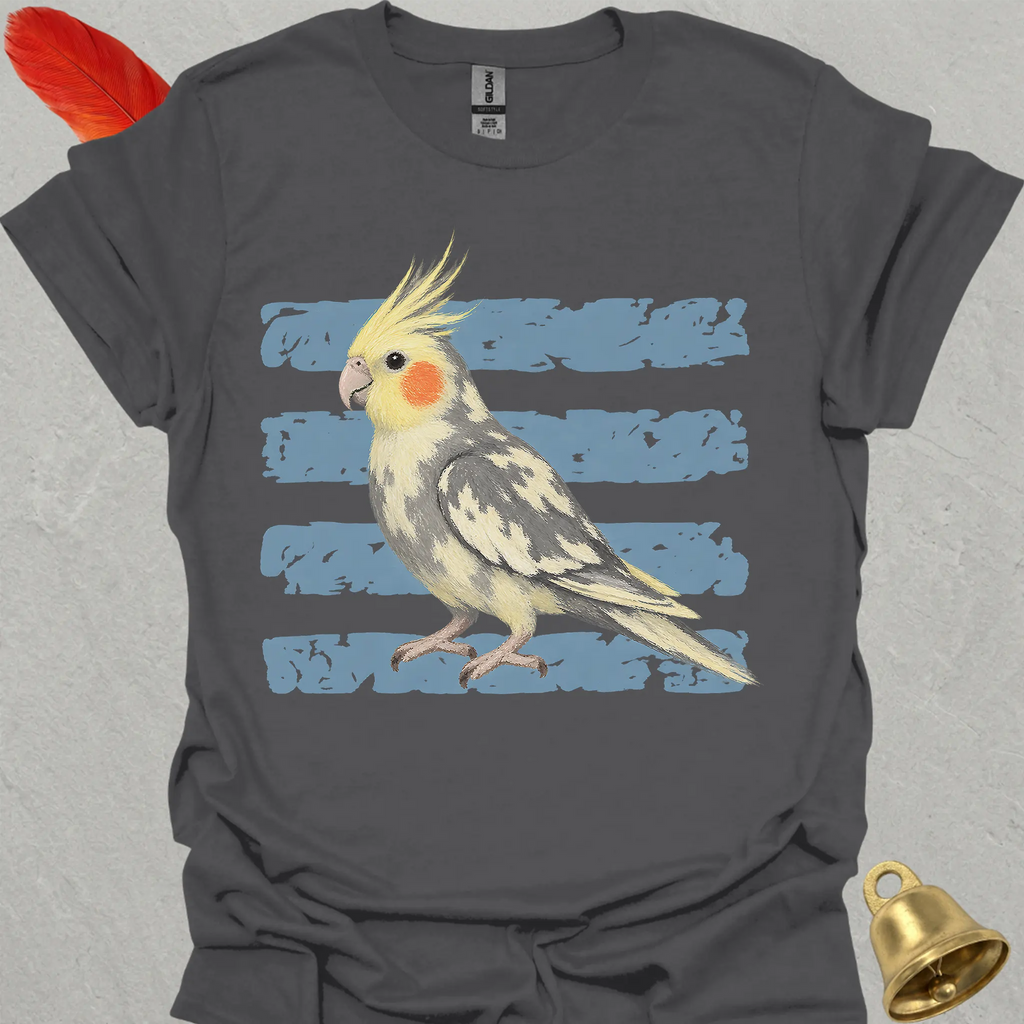 Pied Cockatiel Brush T-Shirt