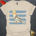 Pied Cockatiel Brush T-Shirt