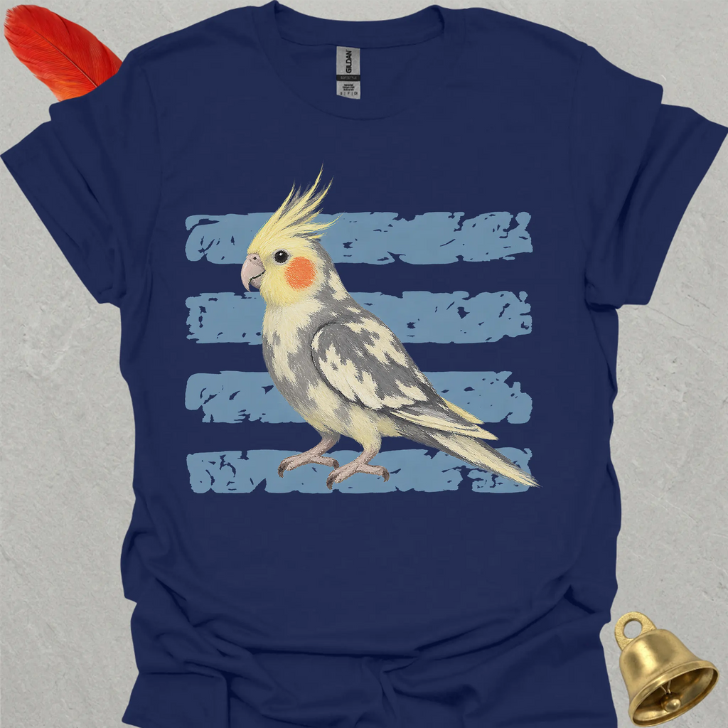 Pied Cockatiel Brush T-Shirt