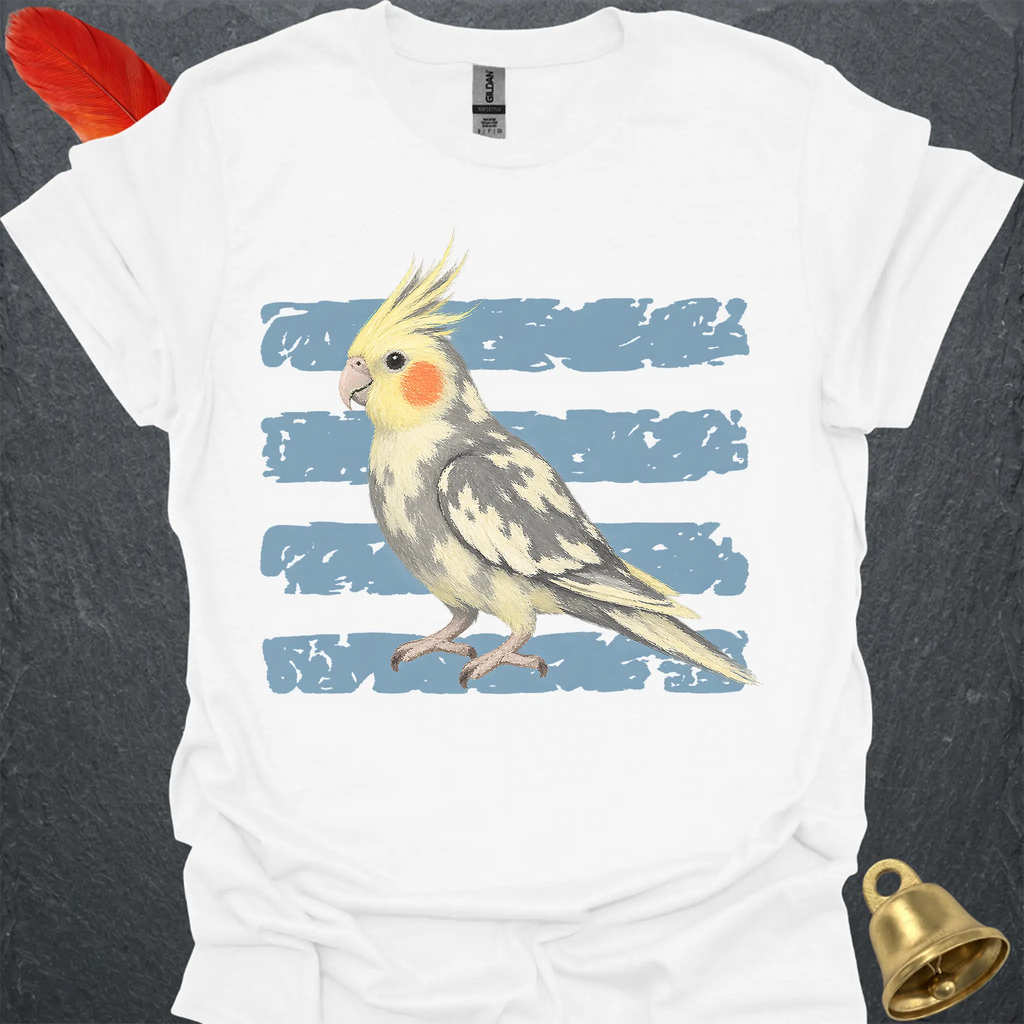 Pied Cockatiel Brush T-Shirt
