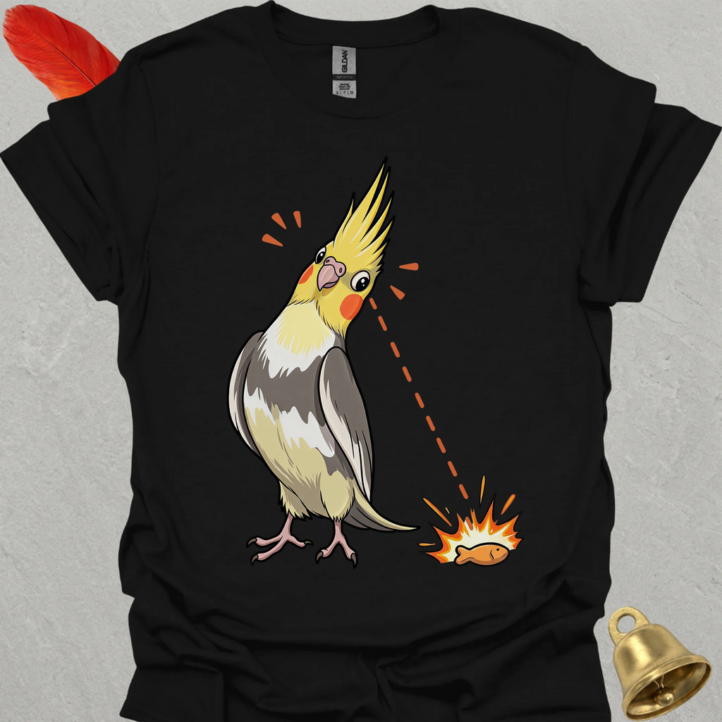Pied Cockatiel Eye on Prize T-Shirt