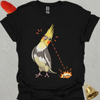 Pied Cockatiel Eye on Prize T-Shirt
