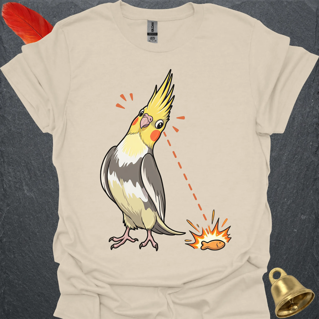 Pied Cockatiel Eye on Prize T-Shirt