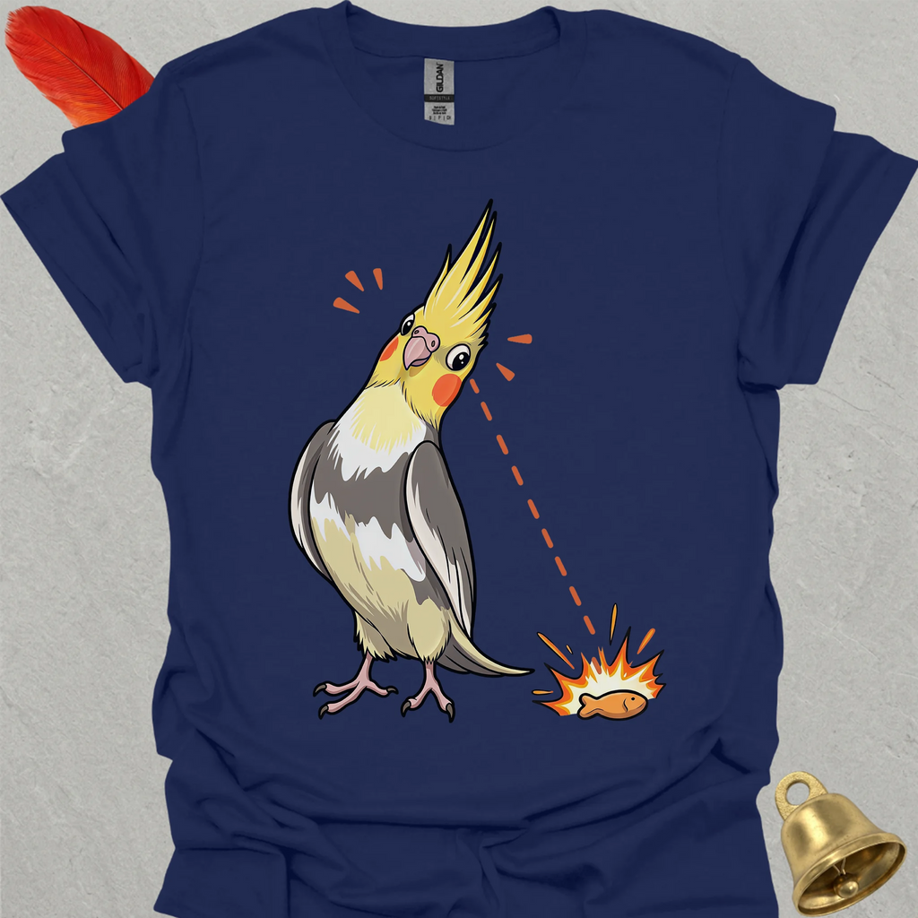 Pied Cockatiel Eye on Prize T-Shirt