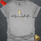 Pied Cockatiel Heartbeat T-Shirt