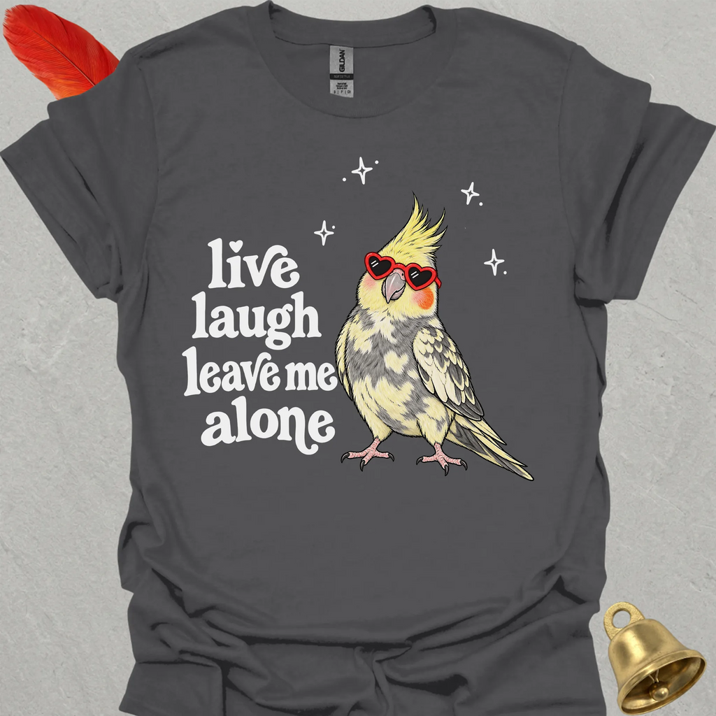 Pied Cockatiel Live Laugh T-Shirt