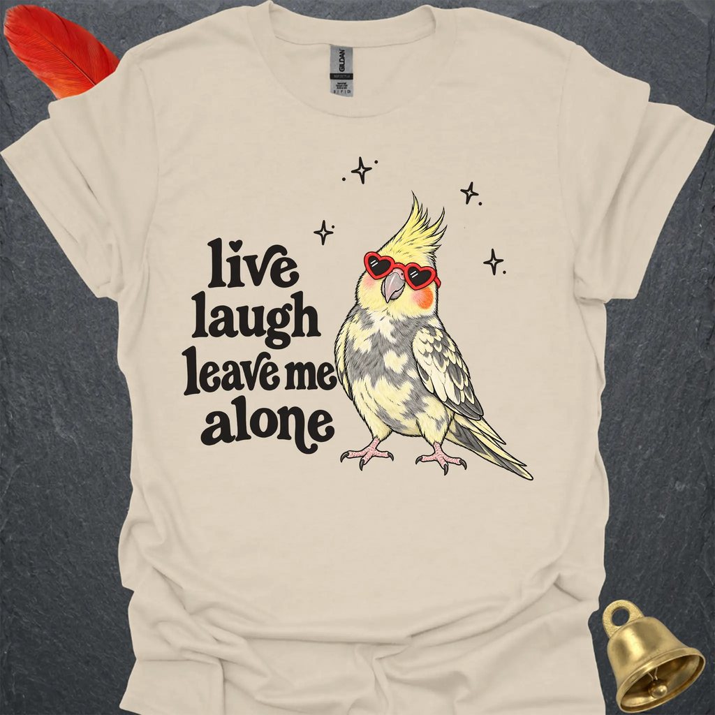 Pied Cockatiel Live Laugh T-Shirt