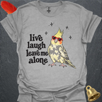 Pied Cockatiel Live Laugh T-Shirt