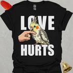 Pied Cockatiel Love Hurts T-Shirt