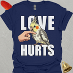 Pied Cockatiel Love Hurts T-Shirt