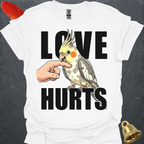 Pied Cockatiel Love Hurts T-Shirt