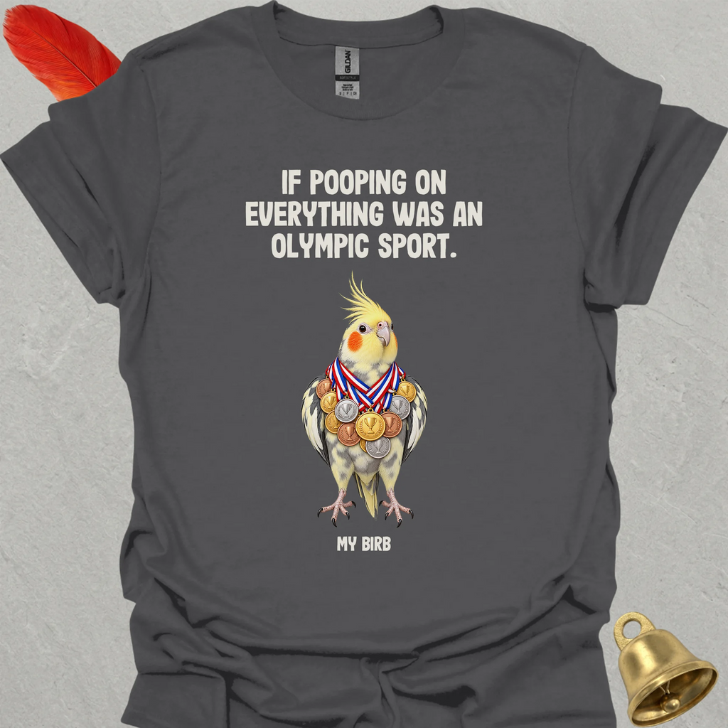 Pied Cockatiel Olympic Pooper T-Shirt