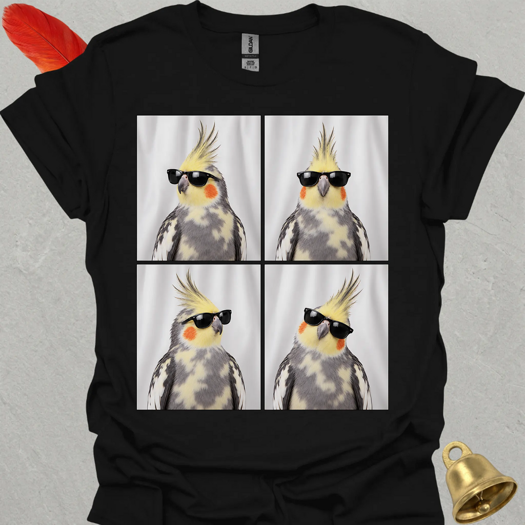 Pied Cockatiel Photobooth T-Shirt