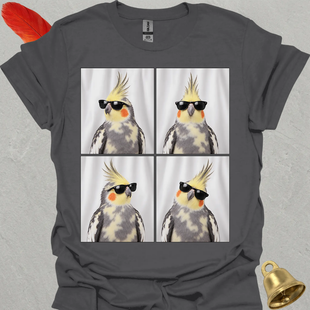 Pied Cockatiel Photobooth T-Shirt