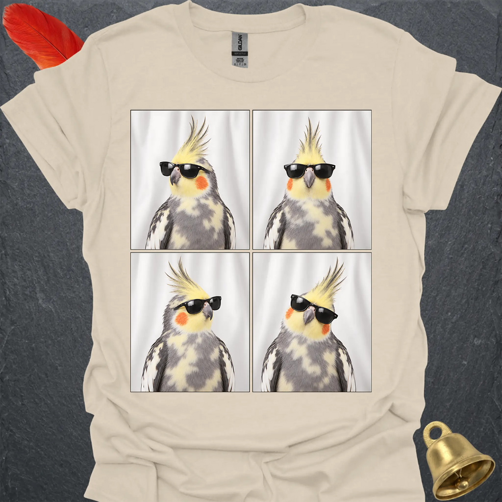Pied Cockatiel Photobooth T-Shirt