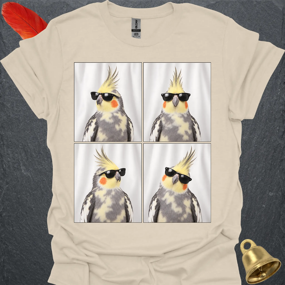 Pied Cockatiel Photobooth T-Shirt