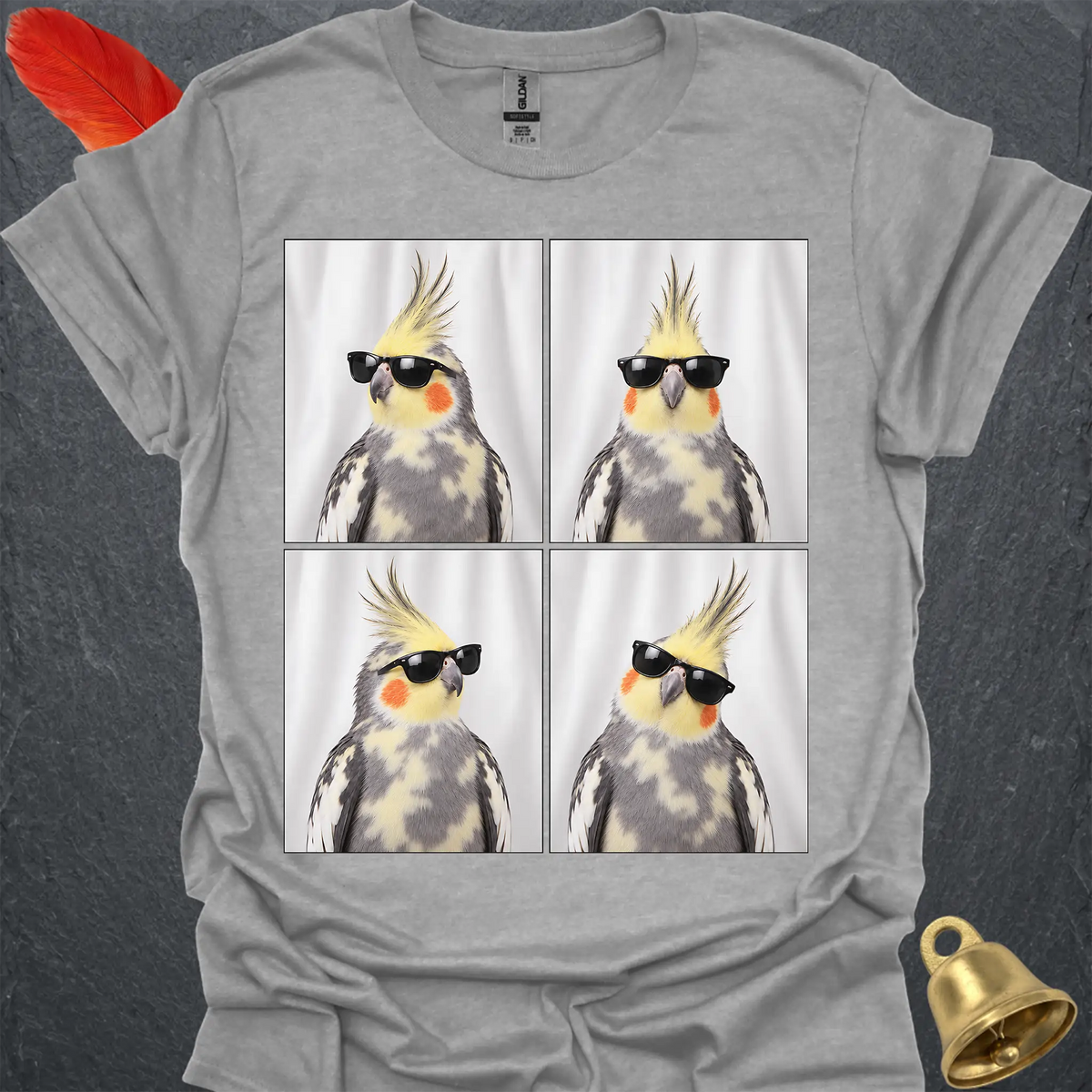 Pied Cockatiel Photobooth T-Shirt