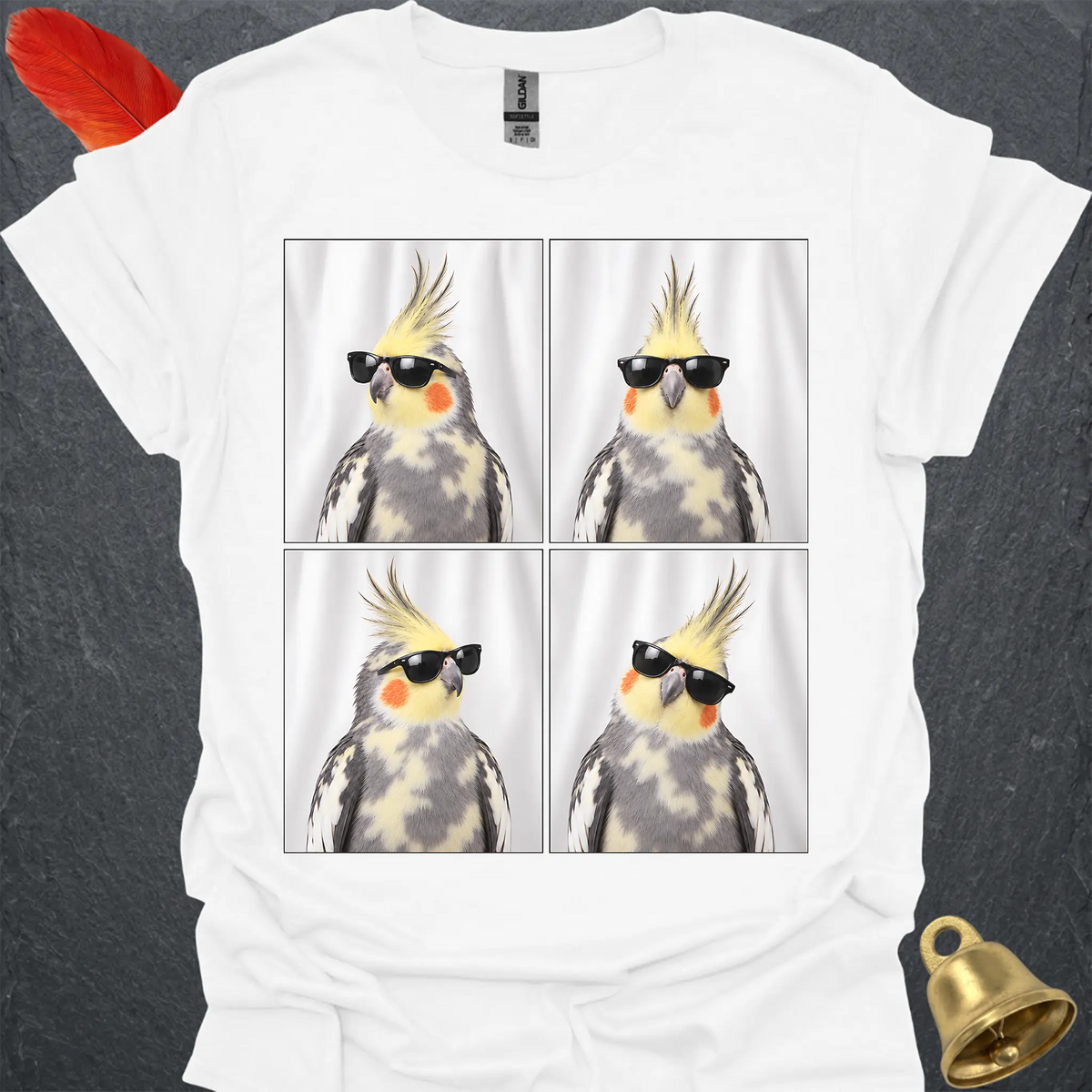 Pied Cockatiel Photobooth T-Shirt