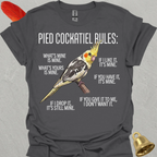 Pied Cockatiel Rules T-Shirt