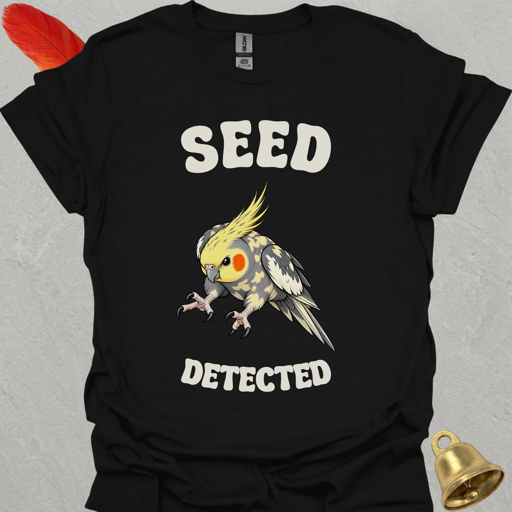 Pied Cockatiel Seed Detected T-Shirt