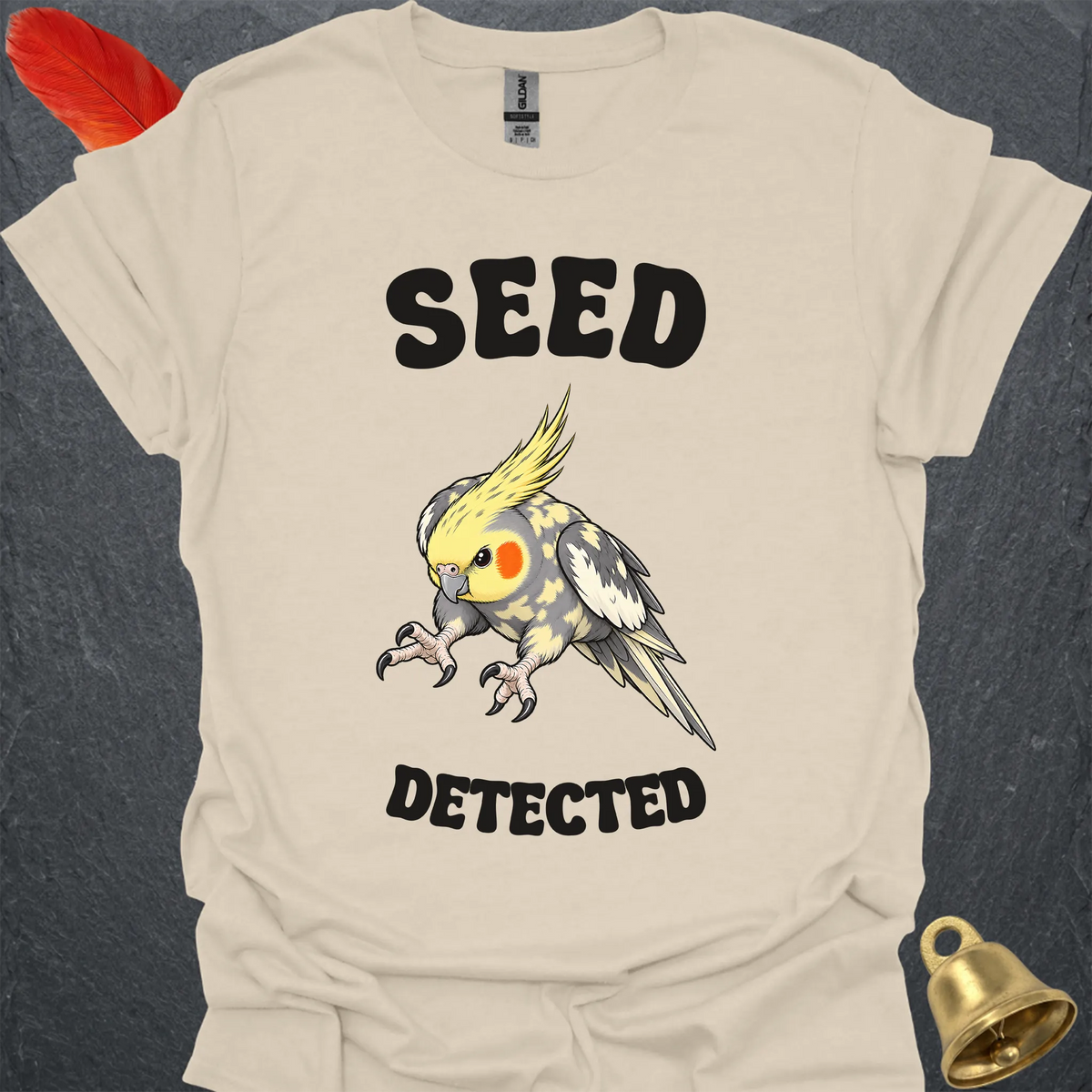 Pied Cockatiel Seed Detected T-Shirt