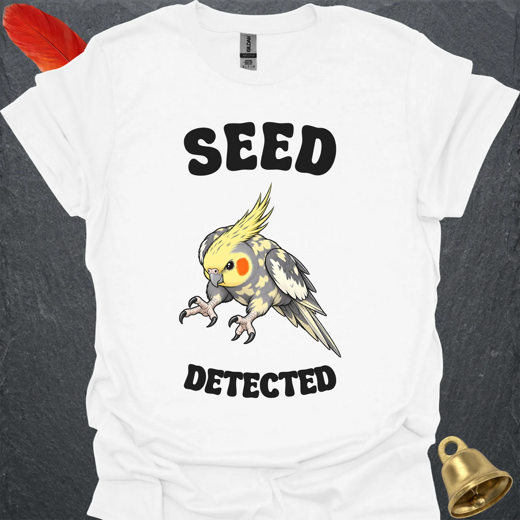 Pied Cockatiel Seed Detected T-Shirt