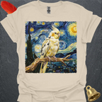 Pied Cockatiel Starry Night T-Shirt
